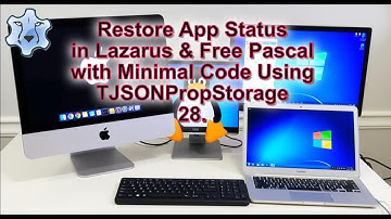 Restore App Status in Lazarus & Free Pascal with Minimal Code Using TJSONPropStorage #lazarus