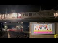 夜の津山線 福渡駅 2025.09.30