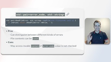 Error reporting in C++ - Pair of error code and content (9/13)