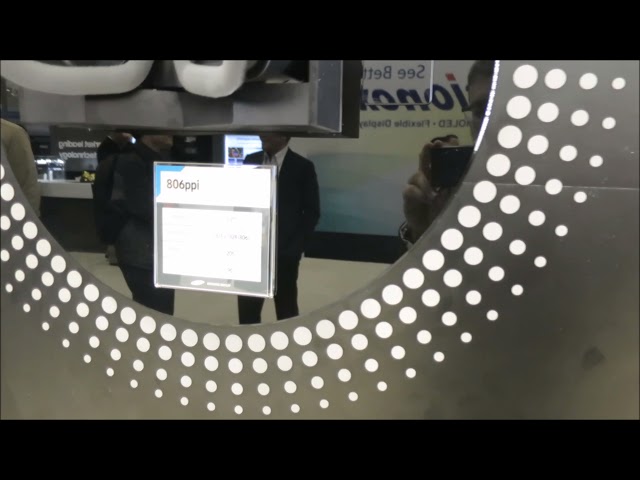 Samsung и LG показали на SID великолепные дисплеи устройств будущего.. LG Display показала на SID 4,3-дюймовый OLED-экран с рекордной «пиксельной плотностью».. Фото.
