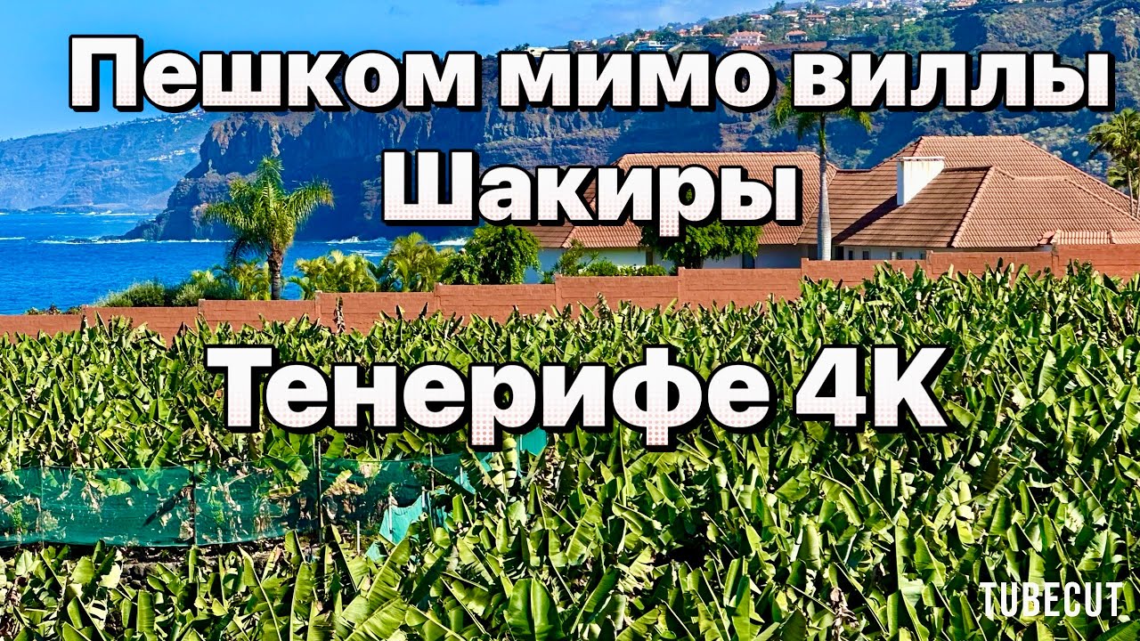 Тенерифе Маршрут выходного дня : Puerto de la Cruz → вилла Шакиры → Playa Ballullo