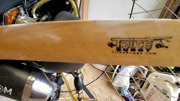 Paramotor prop repair visual inspection pre-finish