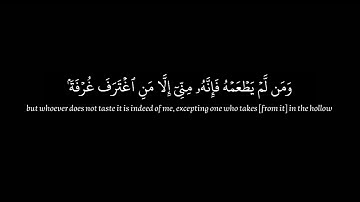 سورة البقرة/ الآيات {249}/القارئ: محمد هشام/كروما/قرآن خلفية سوداء