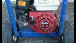 Dumpster Dive 2014: Working Honda GX160 Engine Cold Start!