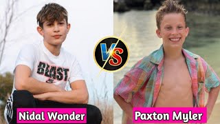 Paxton Myler (Ninja Kidz Tv) vs Nidal Wonder Lifestyle Comparison 2024