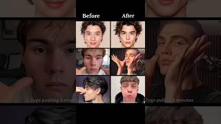 Exercise for jawline, hunter eyes,slim nose #glowup #looksmaxxing #trendingshorts #youtubeshorts