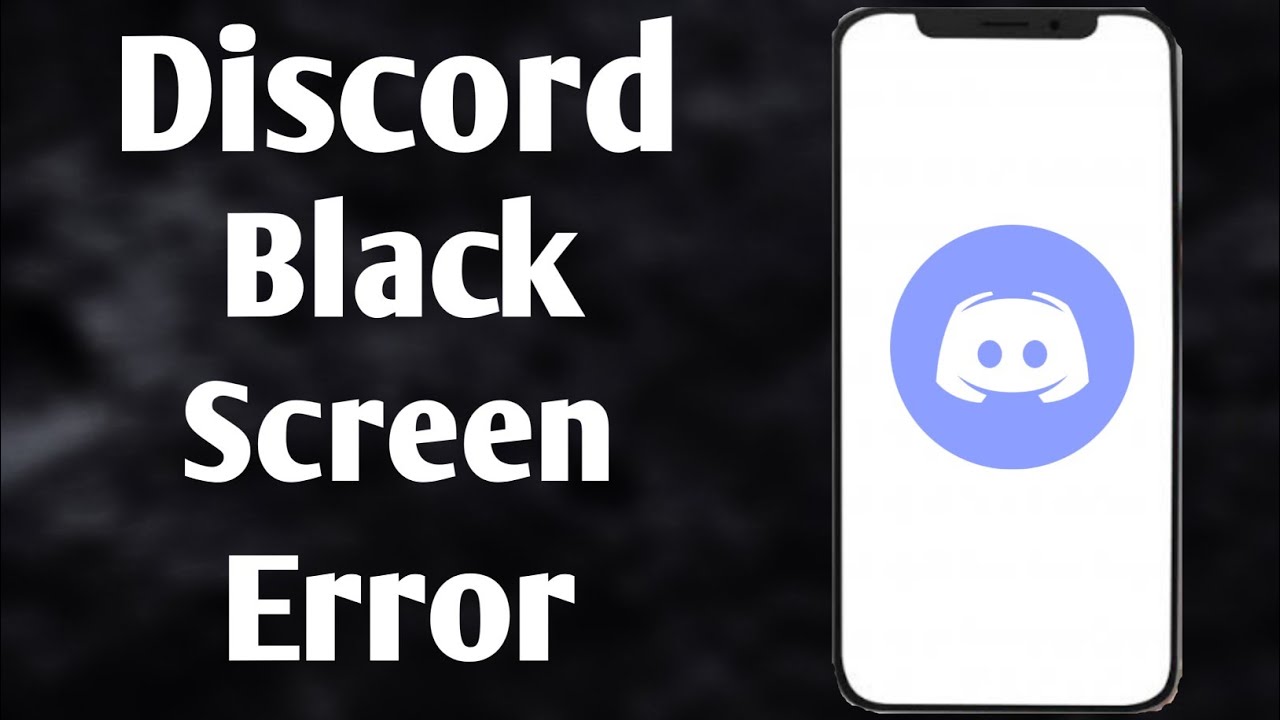 How To Fix Discord Black Screen Problem Discord black screen YouTube
