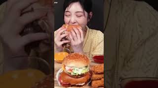 Burger King, Burger, Long Cheese Sticks, Fried Onion Rings W Fried Shrimps