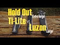 Обзор трёх ножей от компании Cold Steel: Hold Out Extra large vs. Ti-Lite 6 vs. Luzon Large