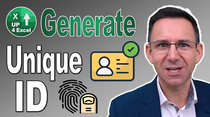 How to Create Unique IDs from Your Excel Data - Automate Unique IDs in Excel