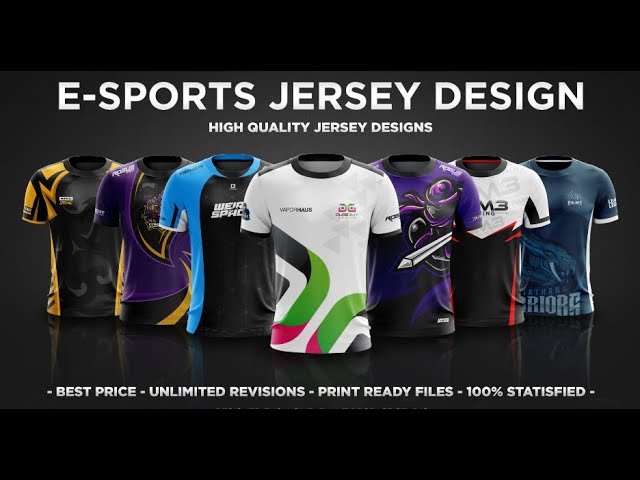 design a esports jersey for your gaming organisation