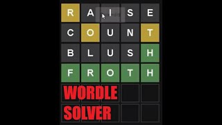 Demonstration of Wordle Solver (Check description) | Creating a Wordle Solver in Scratch, Part 1b