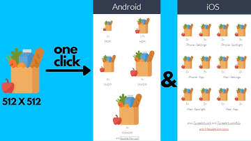 Generate Android and iOS App Launcher Icons of all sizes with just one click!