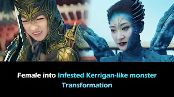Female into Monster(Infested Kerrigan-like) Transformation & Possession