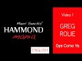 OYE COMO VA Organ Cover (ENGLISH) - Mauri Sanchis Hammond Mania 01 - Gregg Rolie