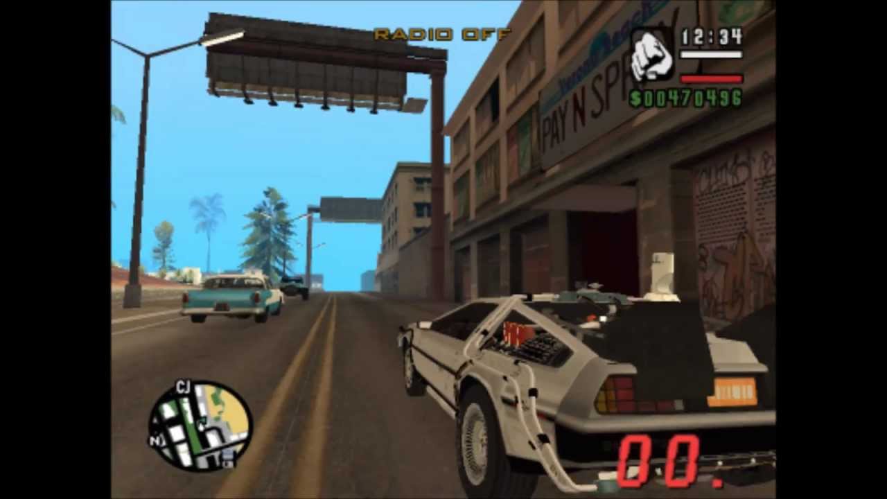 gta sa back to the future gta sa back to the future