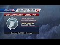 Kmbc first alert meteorologist neville miller discusses tornado watch