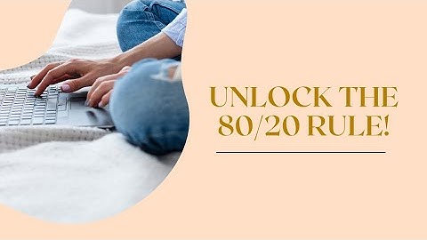 Maximize Productivity with the 80/20 Rule | Be Happy Forever ♾️