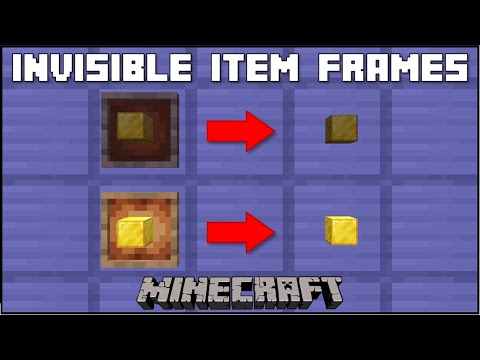 How To Get Invisible Item Frames In Minecraft Bedrock 1 17 | Webframes.org