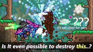 Using Terraria Mods To Destroy The True Hardest Block It Wasnt Chest Its Temple Door?