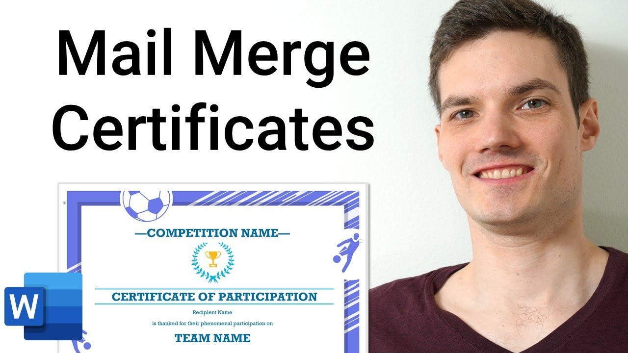 How To Mail Merge Certificates Office 365 YouTube