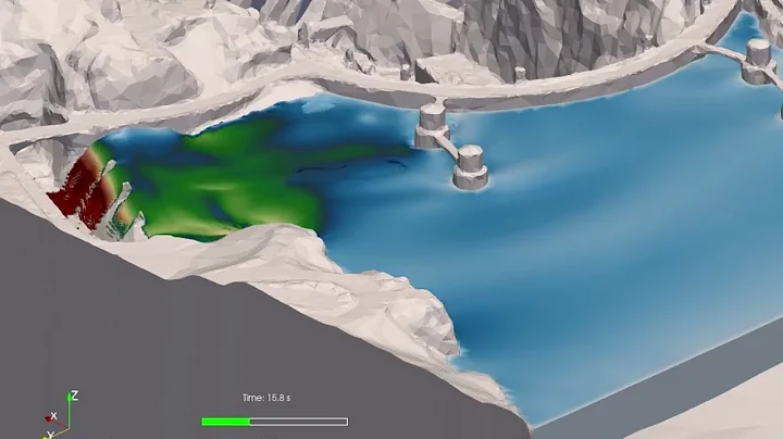 Flow over Hoover Dam spillway,  application of OpenFOAM CFD solver