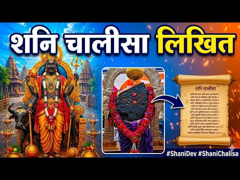 आज शनिवार रात सोने से पहले सुने ~Shani Chalisa ~शनि चालीसा ~With Lyrics ~लिखित