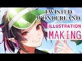 【ツイステ】リリア描いてみた【clipstudiopaint】