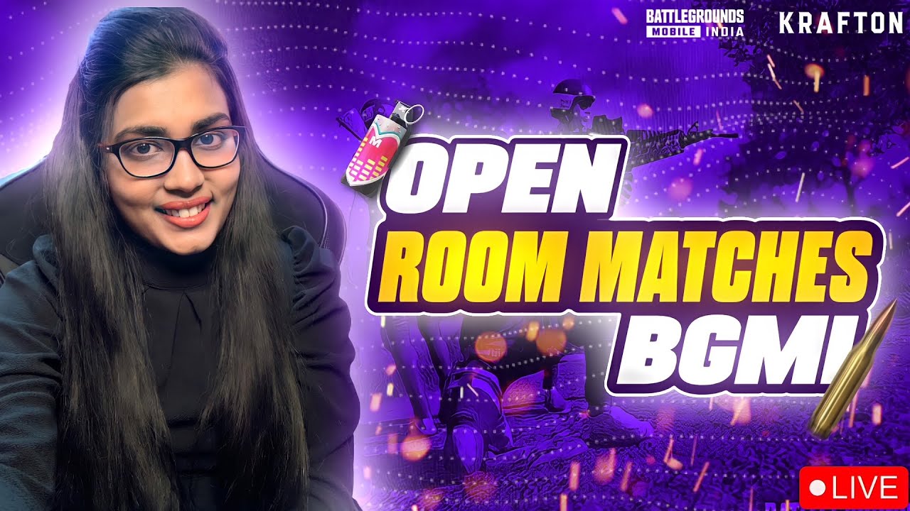 BGMI LIVE TAMIL🔥OPEN ROOM MATCH✨TAMIL GIRL GAMER 