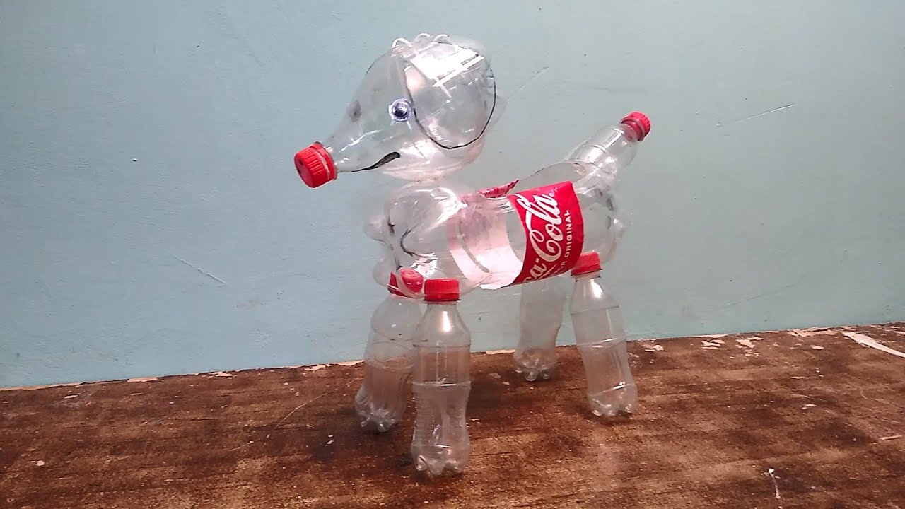 Como Fazer cachorrinho de garrafas plástica