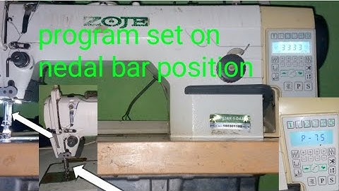 Zoje single needle machine needle bar Sat program  ( ZJ9703AR-5-D4J/01)