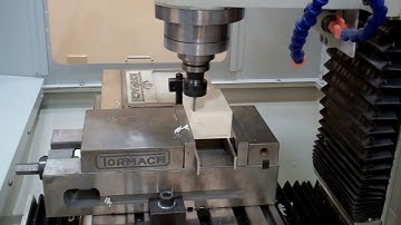 Drilling operation with manual tool change on a Tormach 770 vertical mill