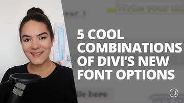 5 Cool Design Examples that Demonstrate the Power of Divi’s New Font Options