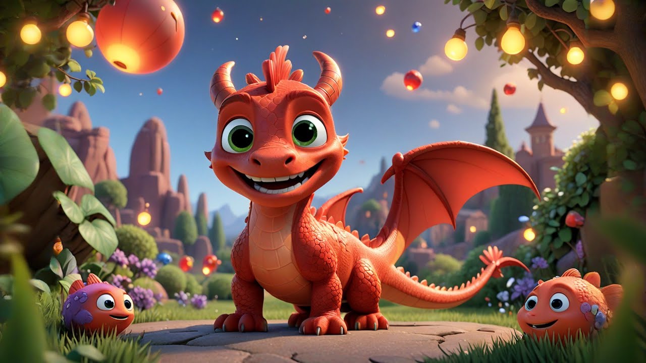 Seven Dragon Cubs Say One, Two, Three | Fun Counting Nursery Rhyme  Kids | Songs  Preschool Rhymes