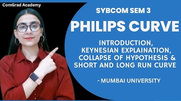 Philips Curve Introduction| short and long run curve| SYBCOM SEM 3| Mumbai university| #bcom #eco