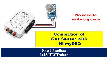 Gas Sensor Connection with myDAQ | MQ-135