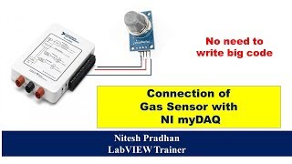 Gas Sensor Connection with myDAQ | MQ-135