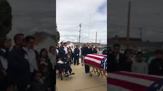 Jesus Gonzales Navy Funeral Salute Part 1