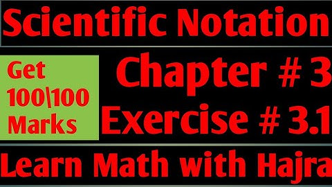|Exercise # 3.1 | Chapter # 3 | Logarithms | Scientific Notation| Mathematics Grade 9 PTB Syllabus.|