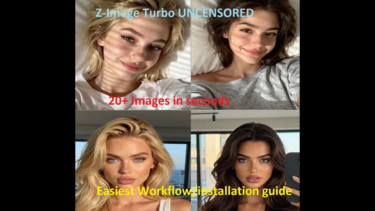 Generate 20 HD AI Images Per Minute  (with LoRAs) With This INSANE Z-Image Turbo Workflow (SIMPLE)