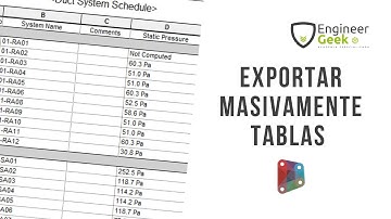 🔴Exportar masivamente TABLAS de PLANIFICACIÓN - DYNAMO para REVIT
