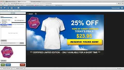 How to change Badges/Seals - Tshirt Ad Builder - Teespring Or More