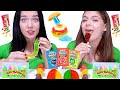 ASMR Rainbow Candy Party And Race Challenge With Most Popular Sour Candy ASMR Rainbow Candy Party And Race Challenge With Most Popular Sour Candy