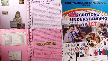 CRITICAL UNDERSTANDING OF ICT |  Information & Communication Technology File | ICT File PDF for B.Ed