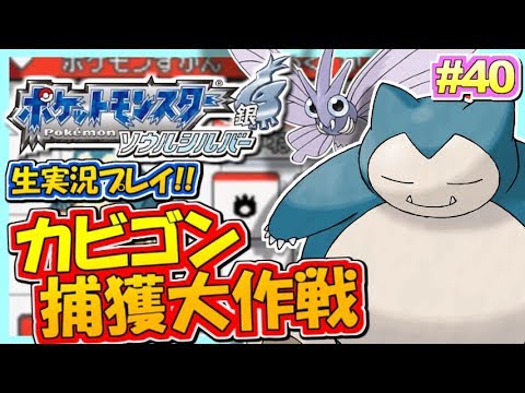 ポケモンhgss カビゴン捕獲大作戦 ポケットモンスター ハートゴールド ソウルシルバー実況 40 生放送録画 Youtube