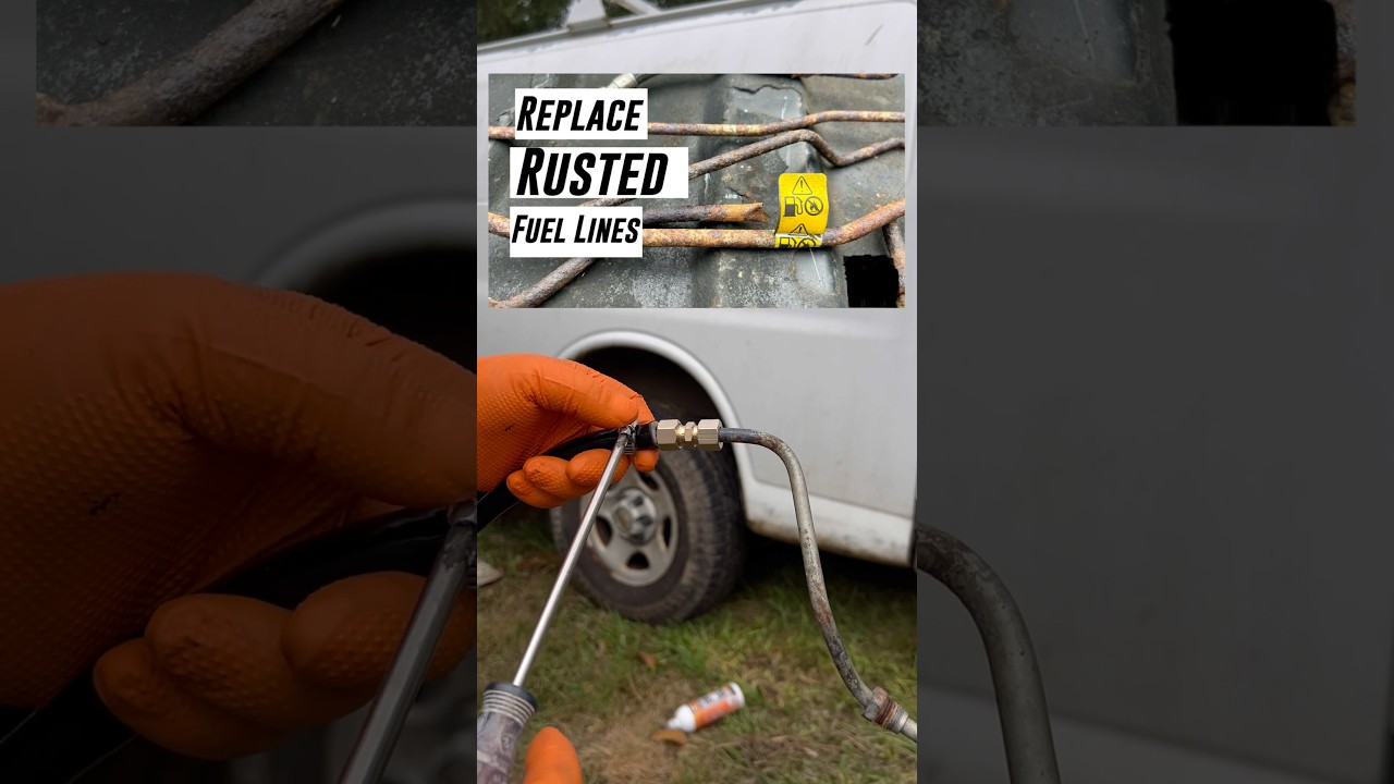 How to replace rusted or broken fuel lines #car #truck #mechanic # ...