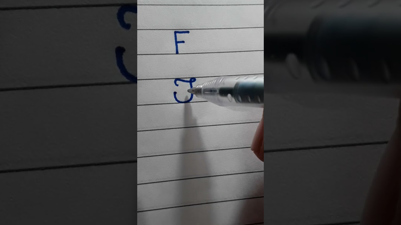 ✍️ 3 FORMAS de fazer a LETRA "F" 