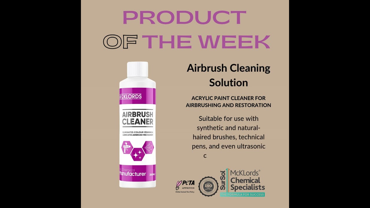 How to clean your Airbrush with McKLords AirBrush Cleaner #airbrush #artist