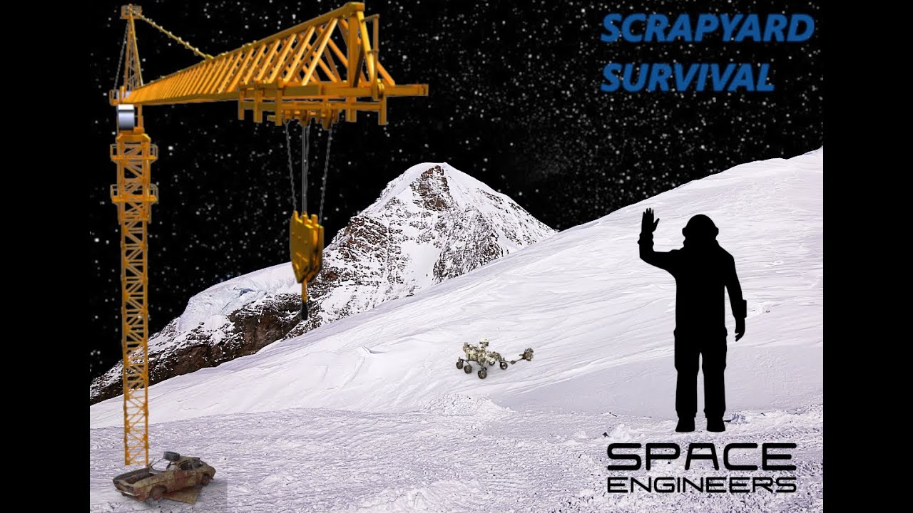 Space Engineers Scrapyard Survival E2 - I found CARGO containers - YouTube