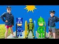 PJ Masks and Vampirina Hunt with the Assistant and Batboy Ryan and spooky Skeleton